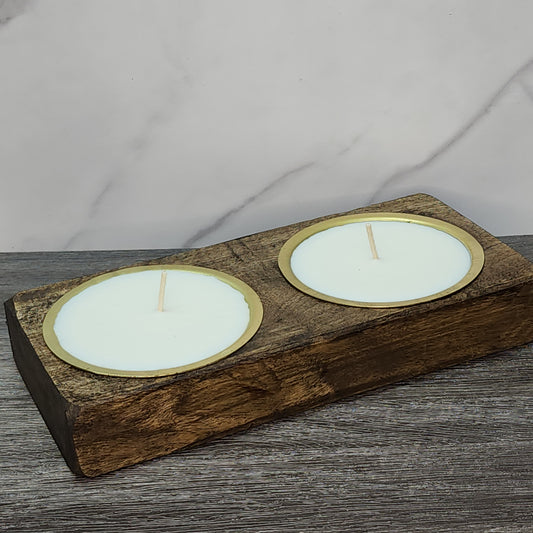 Two Candle Cheese Mold - Natural