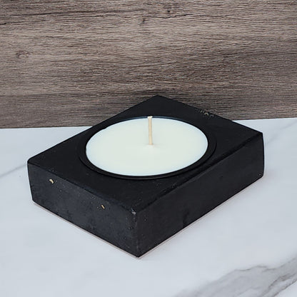 Single Cheese Mold Candle - Black