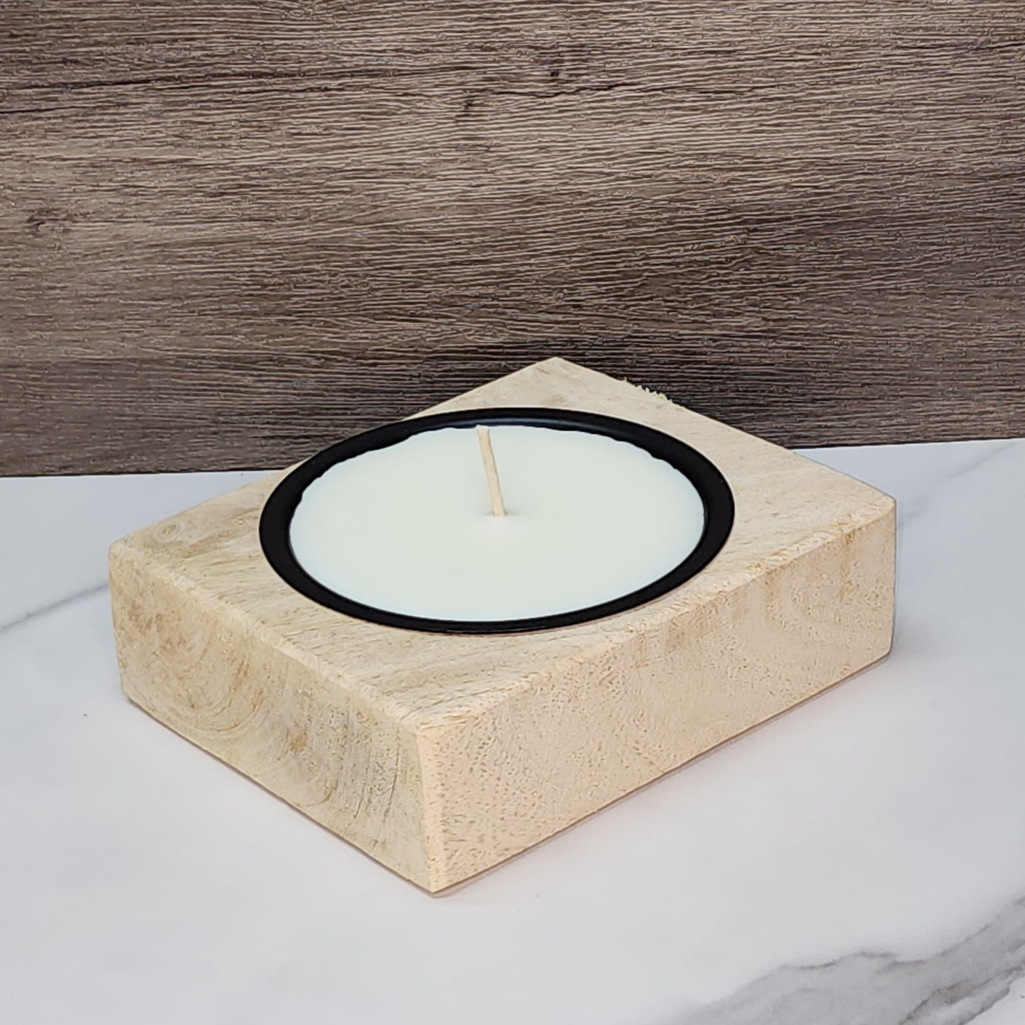 Single Cheese Mold Candle - Natural