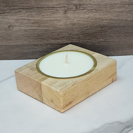 Single Cheese Mold Candle - Natural