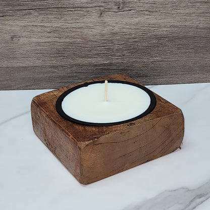 Single Cheese Mold Candle - Brown Stain