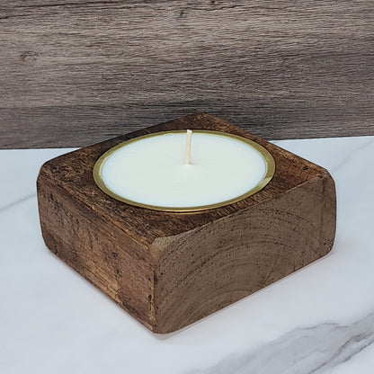 Single Cheese Mold Candle - Brown Stain