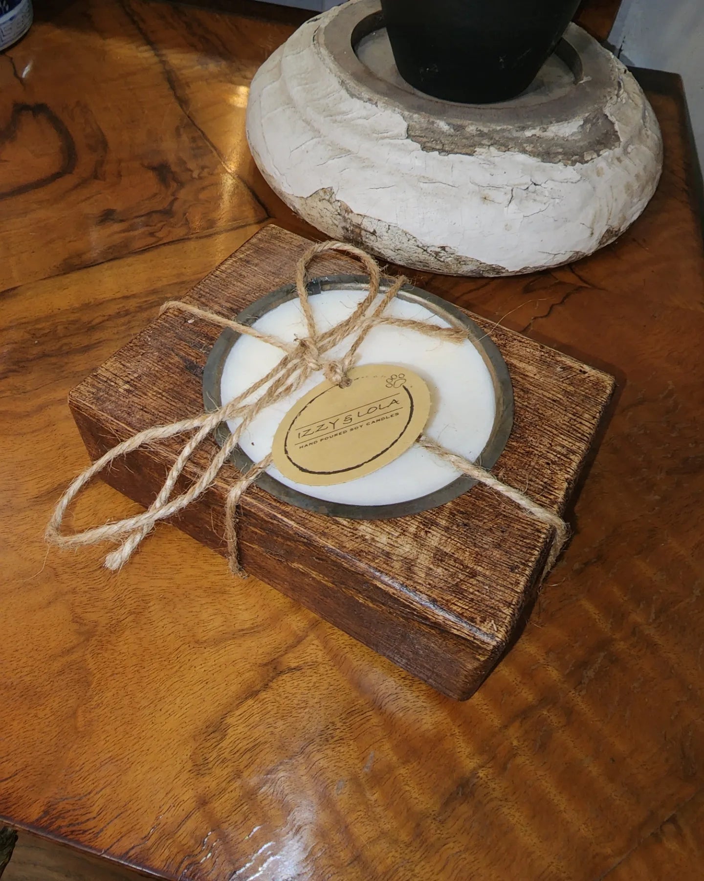 Winter Birch Cheese Mold Candle - Single Hole